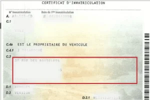 changement adresse sur carte grise