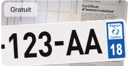 Renseigner son numéro pour faire sa Carte grise en ligne