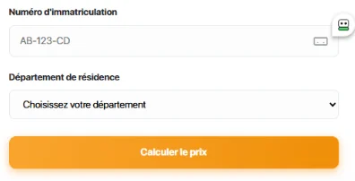 prix carte grise
