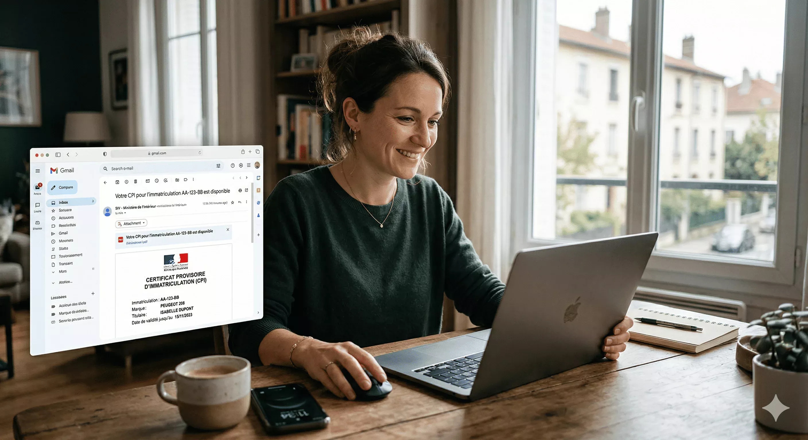 Transmission des documents pour démarche carte grise