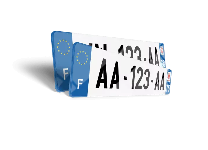 livraison plaques immatriculation